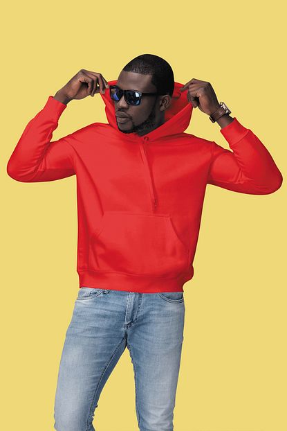 Step Moda Erkek Kirmizi Kapsonlu Sweatshirt Trendyol