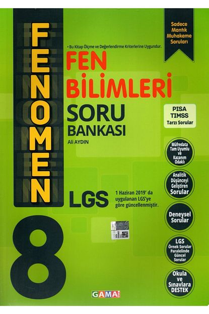 Gama Yayinlari 8 Sinif Lgs Fenomen Fen Bilimleri Soru Bankasi Trendyol