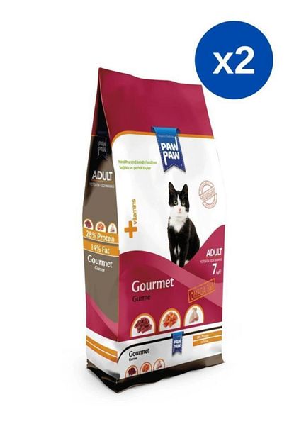 Paw Paw Gurme Yetiskin Kedi Mamasi 7 Kg X 2 Adet Trendyol