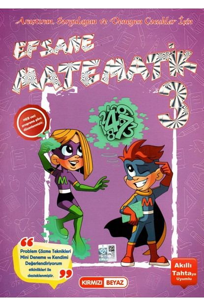 Kirmizi Beyaz Yayinlari 3 Sinif Efsane Matematik 2019 2020 Trendyol