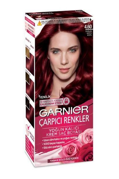 Garnier Carpici Renkler Krem Sac Boyasi 4 60 Yogun Koyu Kizil Trendyol