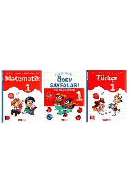 Kirmizi Beyaz Yayinlari Kirmizi Beyaz 1 Sinif 2 Donem Seti 3 Kitap 2020 Trendyol