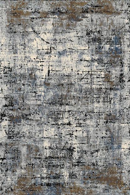 Tugra Hali Vivienne 2405 Antrasit Bakir Modern Desen Salon Halisi Trendyol