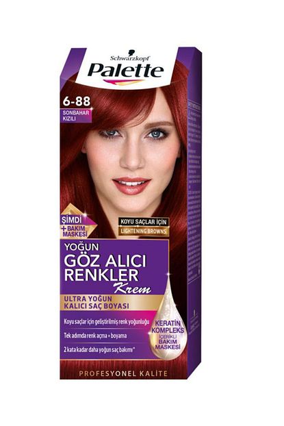 Palette Yogun Kizil Sac Boyasi 6 88 Fiyati Yorumlari Trendyol