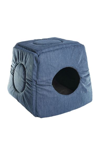Bypet Cok Fonksiyonlu Kedi Evi Ve Kedi Yatagi Kot Kumas Trendyol