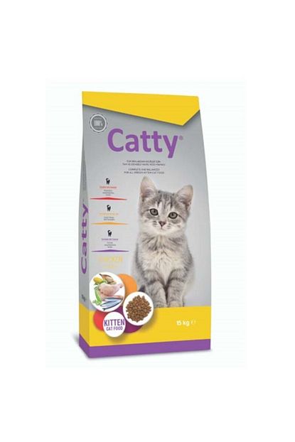 Catty Tavuklu Kitten Yavru Kedi Mamasi 15 Kg Trendyol