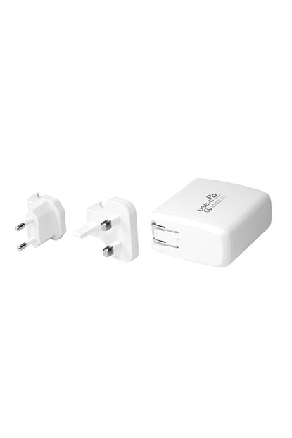 Promate Sarj Cihazi Seyahat Tipi Qualcomm Ultra Hizli 60w Usa Uk Au Prizlere Uygun Type C Beyaz Trendyol