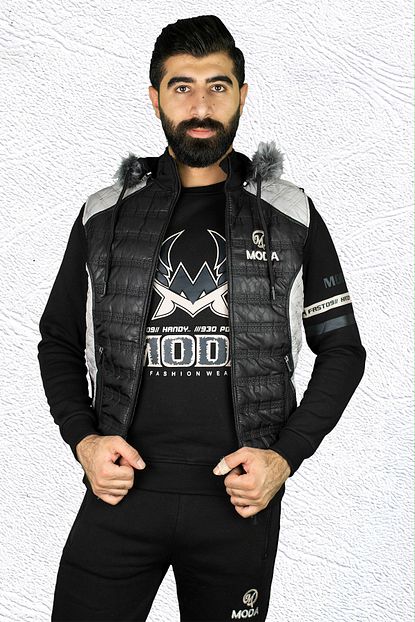 Shehba Moda 3 Lu Sardonlu Kapusonlu Erkek Esofman Takimi Trendyol
