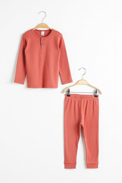 lc waikiki erkek bebek kiremit rcj pijama takimi fiyati yorumlari trendyol