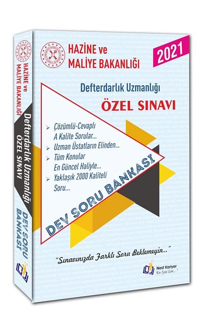Next Kariyer 2021 Hazine Ve Maliye Bakanligi Defterdarlk Uzmanligi Ozel Sinavi Dev Soru Bankasi Trendyol