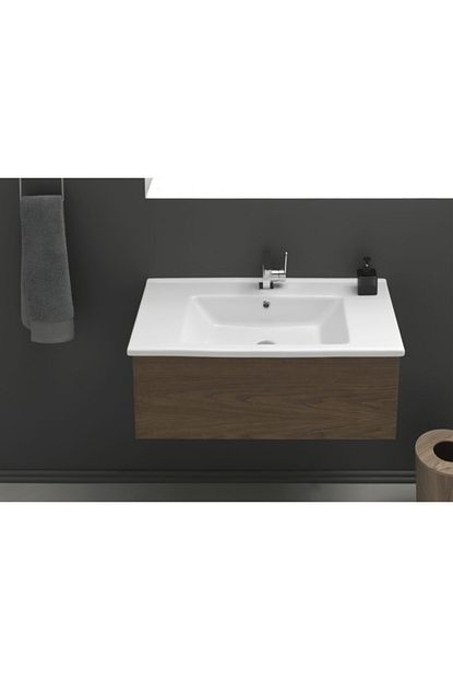Turkuaz Arte Etajerli Banyo Lavabo 100 45cm Dolap Haric Fiyati Yorumlari Trendyol