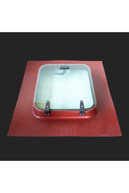 Ince Cati Kiremit Cati Cikis Kapagi Kirmizi 95x85 Camli Trendyol