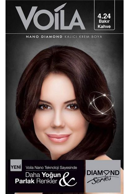 Voila Nano Diamond 4 24bakir Kahve Kalici Sac Boyasi Fiyati Yorumlari Trendyol