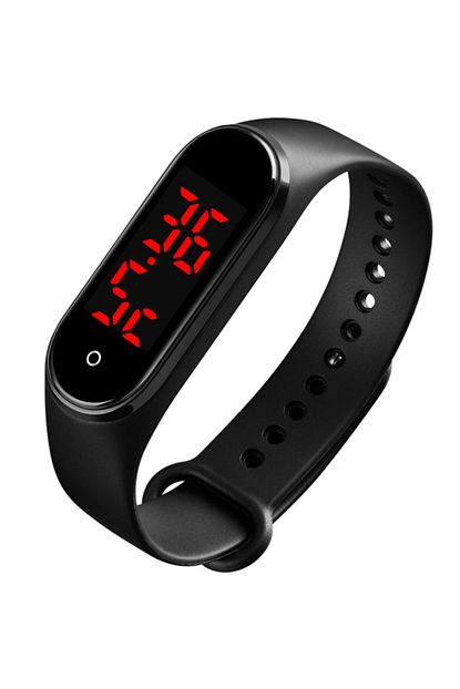 Skmei Unisex Siyah Ce Belgeli Ates Olcer Led Kol Saati Termometre Trendyol