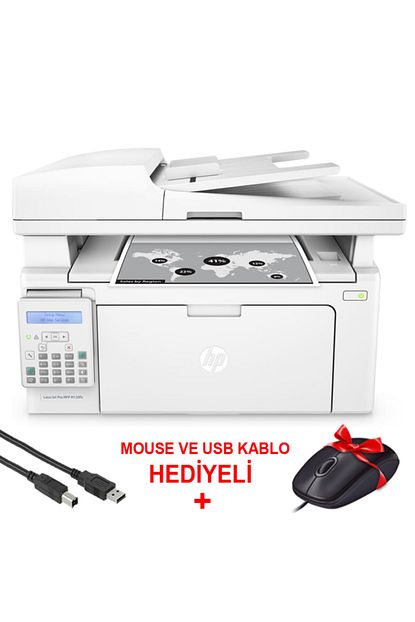 Hp Laserjet Pro M130fn Cok Fonksiyonlu Lazer Yazici Mouse Ve Usb Kablo Hediye Trendyol