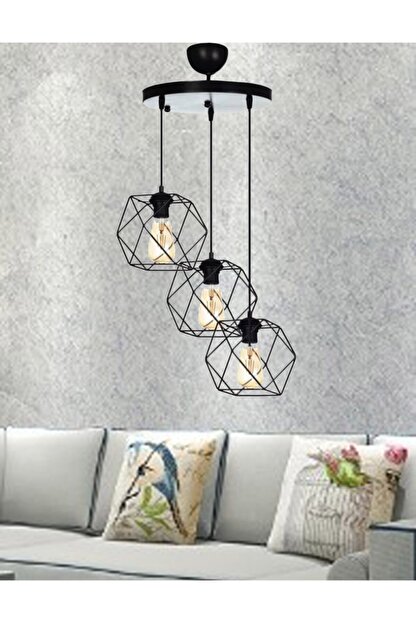 Etsylight Felly Black Lux 3 Salon Avize Trendyol