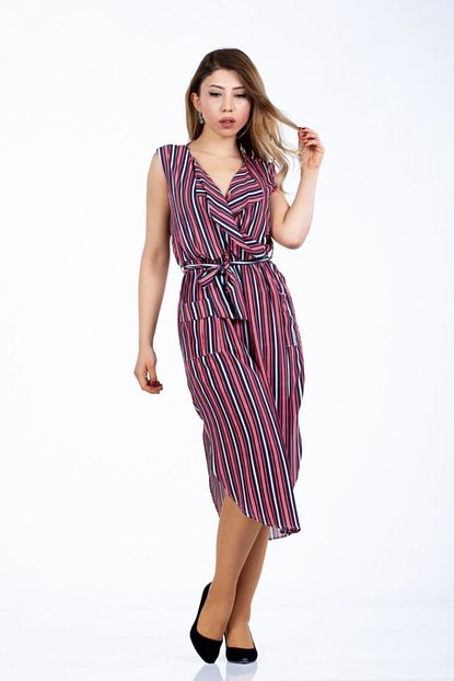 Fileli Kadin Kirmizi Tulum 218306 Trendyol