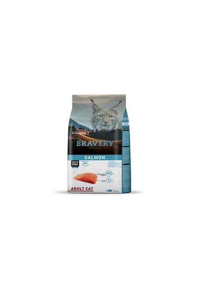 Bravery Adult Somonlu Tahilsiz Yetiskin Kedi Mamasi 2 Kg Trendyol