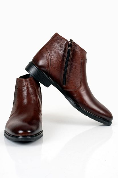 Deepsea Erkek Bordo Sivri Burun Bot Trendyol