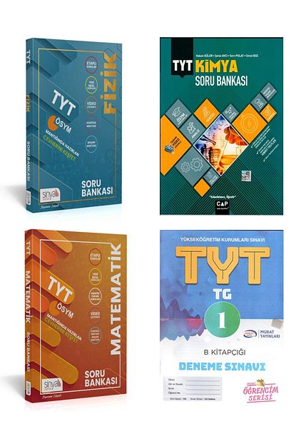 Cap Yayinlari Tyt Kimya Soru Bankasi Sinyal Yayinlari Tyt Fizik Matematik S B Hediyeli Trendyol