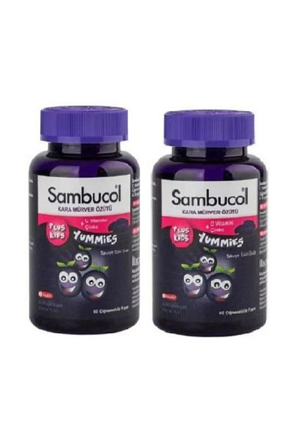 Sambucol 2 Kutu Plus Kids Yummies 60 Cigneme Tableti Trendyol