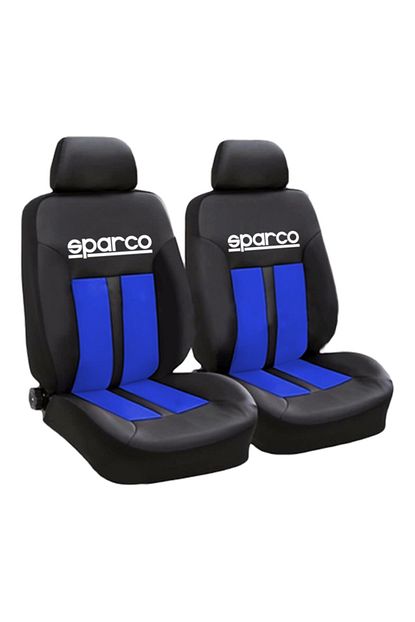 btic sparco logolu on arka sporoto koltuk kilifi 2 adet boyun yastigi 2adet kemer pedi mavi fiyati yorumlari trendyol