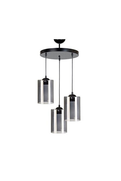 Fer Avize Modern Fume Camli Uclu Avize Trendyol