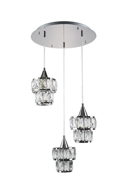 Modavize Modern Kristal Tasli Uclu Avize Trendyol