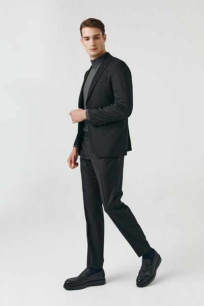 D S Damat Siyah Renk Erkek Takim Elbise Slim Fit Trendyol