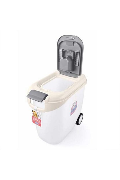 Catidea Cat Idea Mama Saklama Kovasi 2 Kapakli 10kg Krem Trendyol