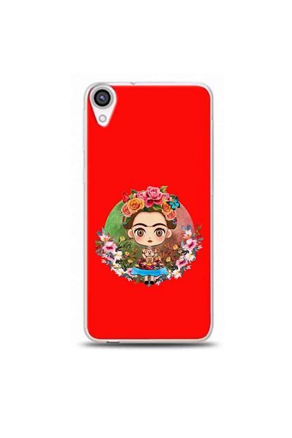 htc desire 820 bayan kirmizi tasarimli telefon kilifi y krmklf166