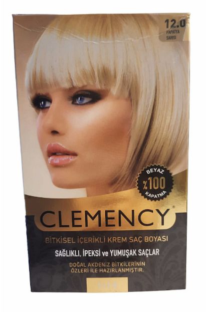 Clemency 12 0 Papatya Sarisi Bitkisel Icerikli Krem Sac Boyasi Trendyol