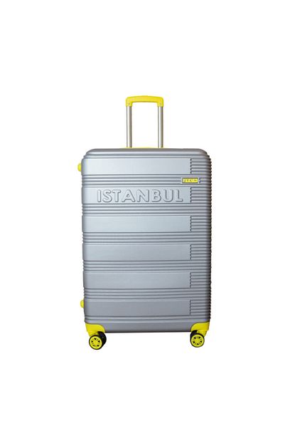 Dgn Bags Suitcase Unisex Gri Istanbul Buyuk Boy Valiz Trendyol