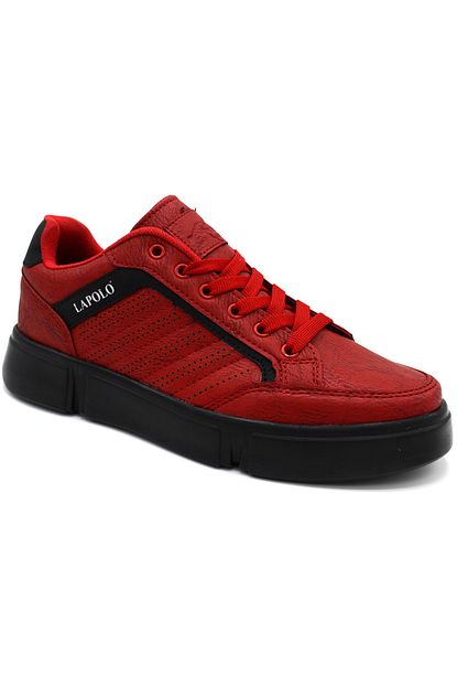 L A Polo 03 Kirmizi Renk Siyah Taban Erkek Spor Ayakkabi Trendyol