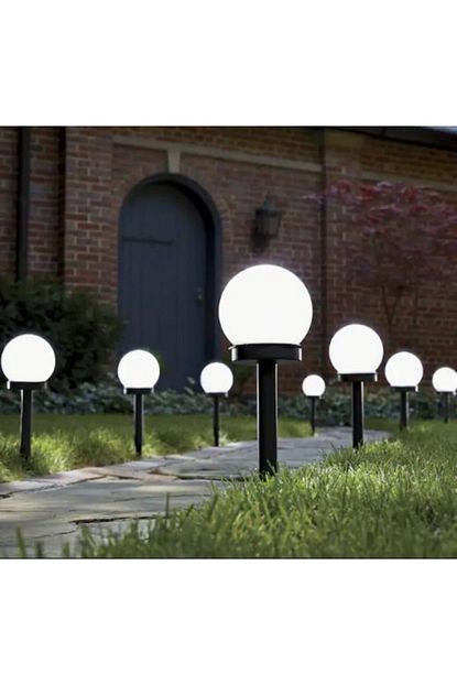 Bahcem Solar Kure Led Saplamali Dekoratif Bahce Aydinlatmasi Trendyol