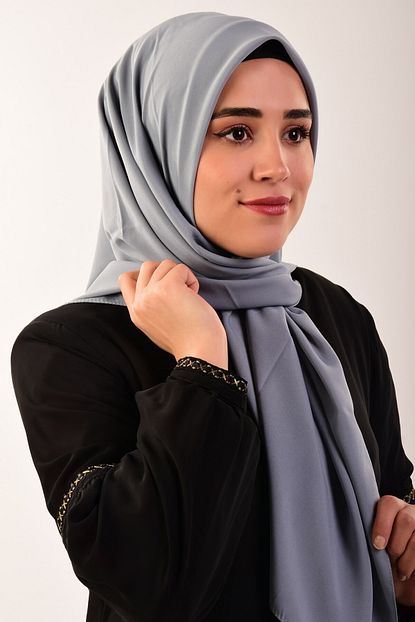 Offo Kadin Bebek Mavisi Sifon Esarp Trendyol