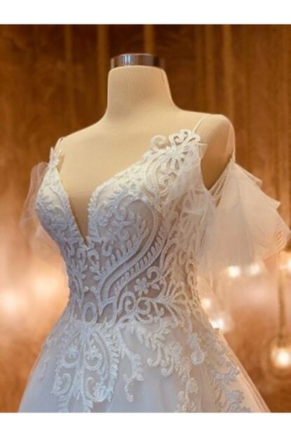 Womentic Bridal Kadin Beyaz Helenist Gelinlik Trendyol