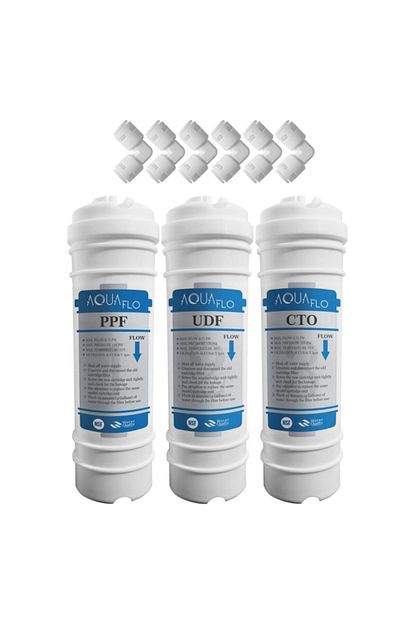 Aquaflo Kapali Kasa Su Aritma Cihazlari Icin 12 Inch Inline 3 Lu Filtre Seti Trendyol