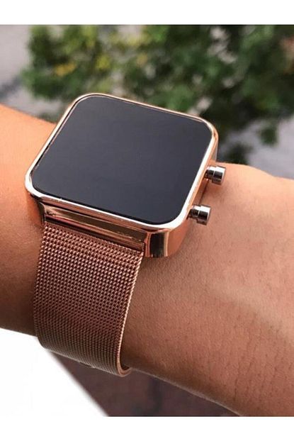 derinmoda dijital dokunmatik hasir kordon rose gold bayan saat fiyati yorumlari trendyol