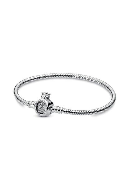 Duman Store Pandora Isiltili Kraliyet Tac Yilan Zincir Bileklik 925 Ayar Gumus Trendyol