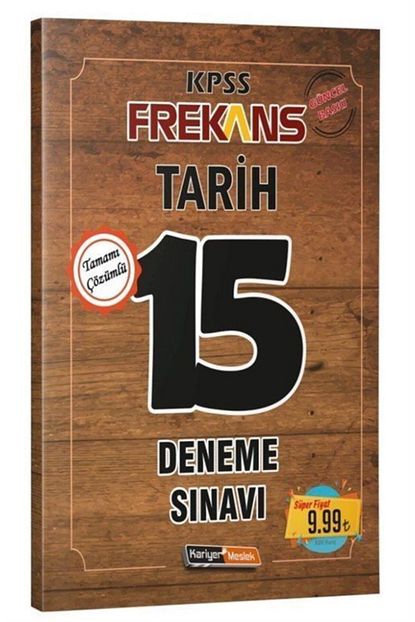Kariyer Meslek Yayincilik 2019 Kpss Frekans Tarih Cozumlu 15 Deneme Sinavi Trendyol