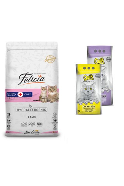 Felicia 2 Kg Kuzulu Yavru Kedi Mamasi Quik 5 Lt Kum Hediyeli 8681299601264k Trendyol