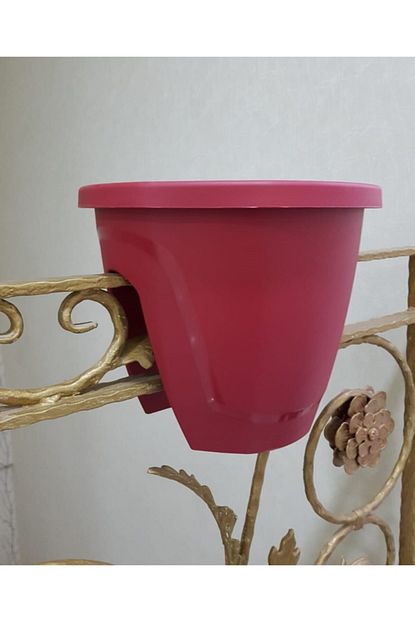 Asenya Balkon Saksisi 1 Adet 7 50 Lt Kirmizi Renkli Saksi Dekoratif Saksi Zumrut Saksi Kupeste Saksisi Trendyol