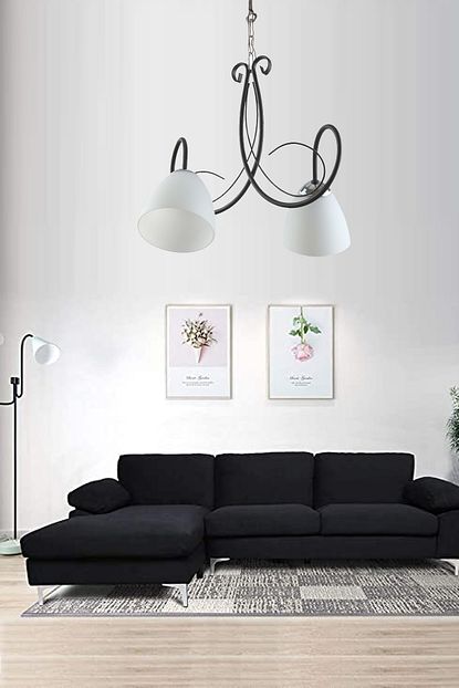 omur avize betul siyah modern beyaz opal camli ikili avize fiyati yorumlari trendyol
