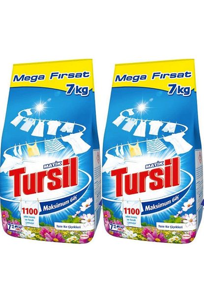 Tursil Matik Kir Cicekleri Beyaz Icin Camasir Deterjani 7 Kg 2 Adet Trendyol