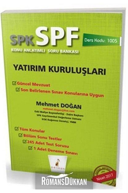 Pelikan Kitapevi Spk Spf Yatirim Kuruluslari Konu Anlatimli Soru Bankasi Ders Kodu 1005 Trendyol