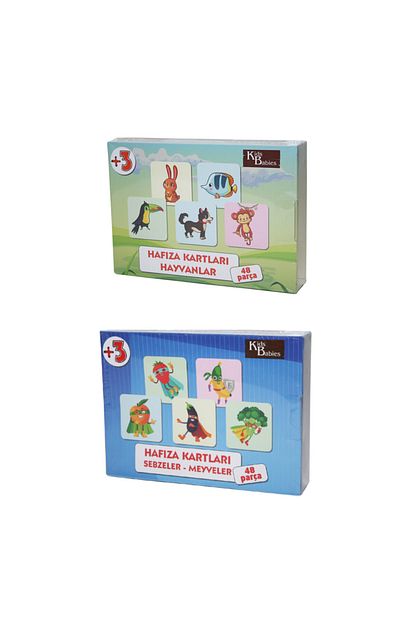 Gazi Yalcin Cocuk Puzzle 3 Yas Ve Uzeri 2 Li Paket Hafiza Kartlari Hayvanlar Sebzeler Meyveler Trendyol