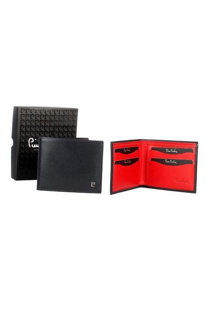 Pierre Cardin Pierre Cardin 3pc092368u 003 Siyah Kirmizi Erkek Cuzdan Trendyol