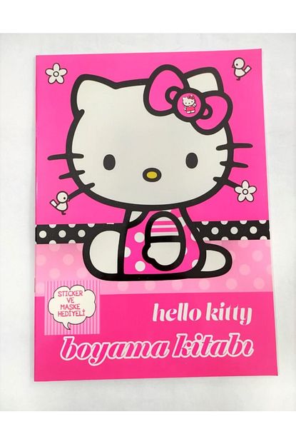 Boyamas Hello Kitty Maskeli Ve Stickerli Boyama Kitabi Trendyol