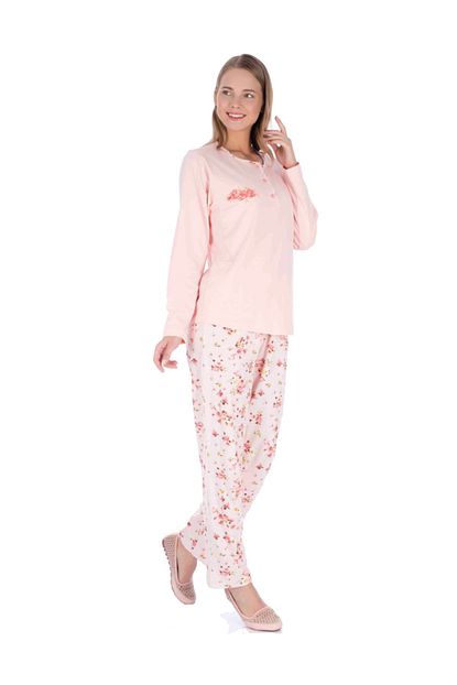 Celebi 8647 Kadin Kislik Muz Yaka Pijama Takim Trendyol